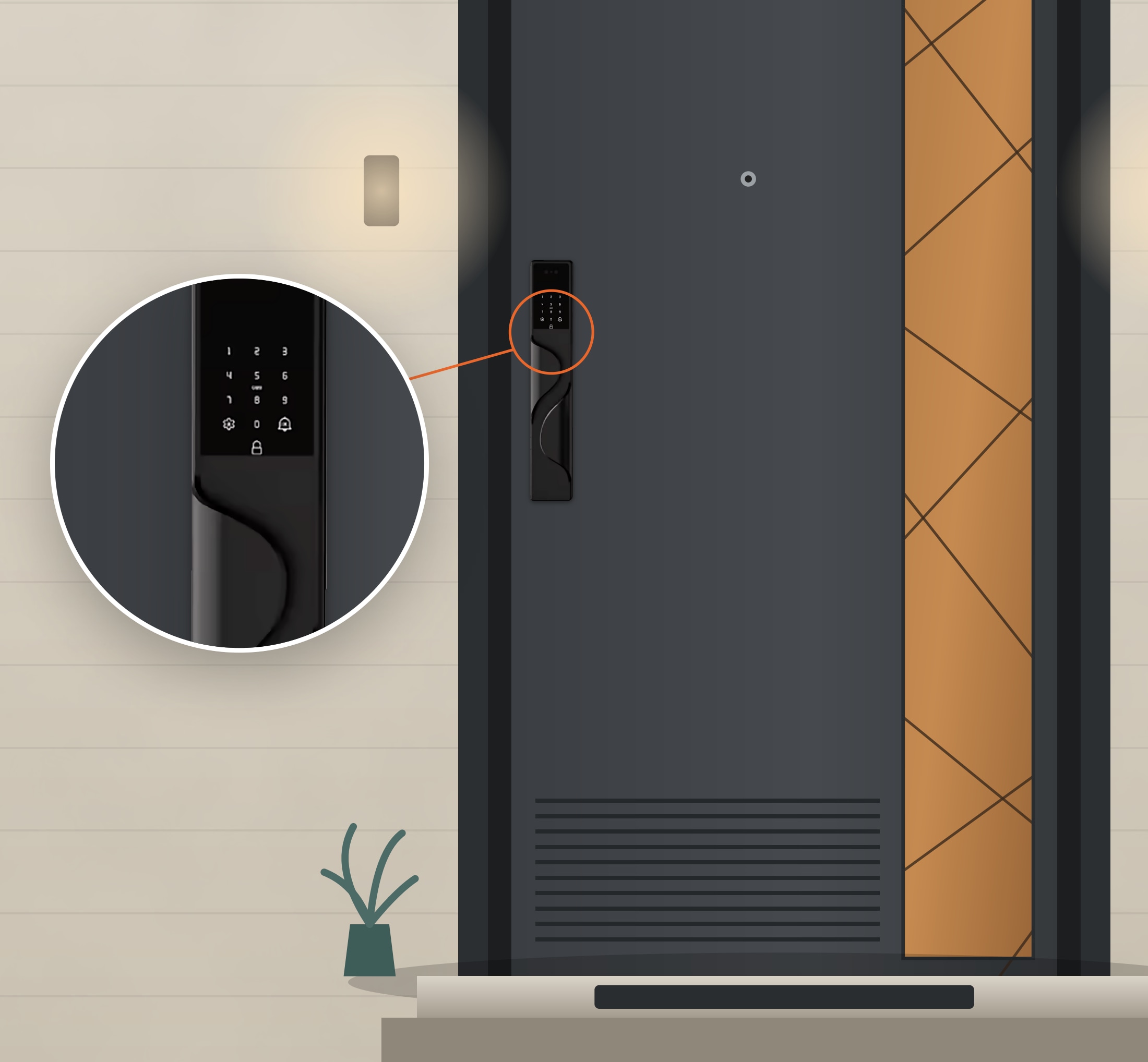 Spark TL-250: door installation illustration from the supplied brochure