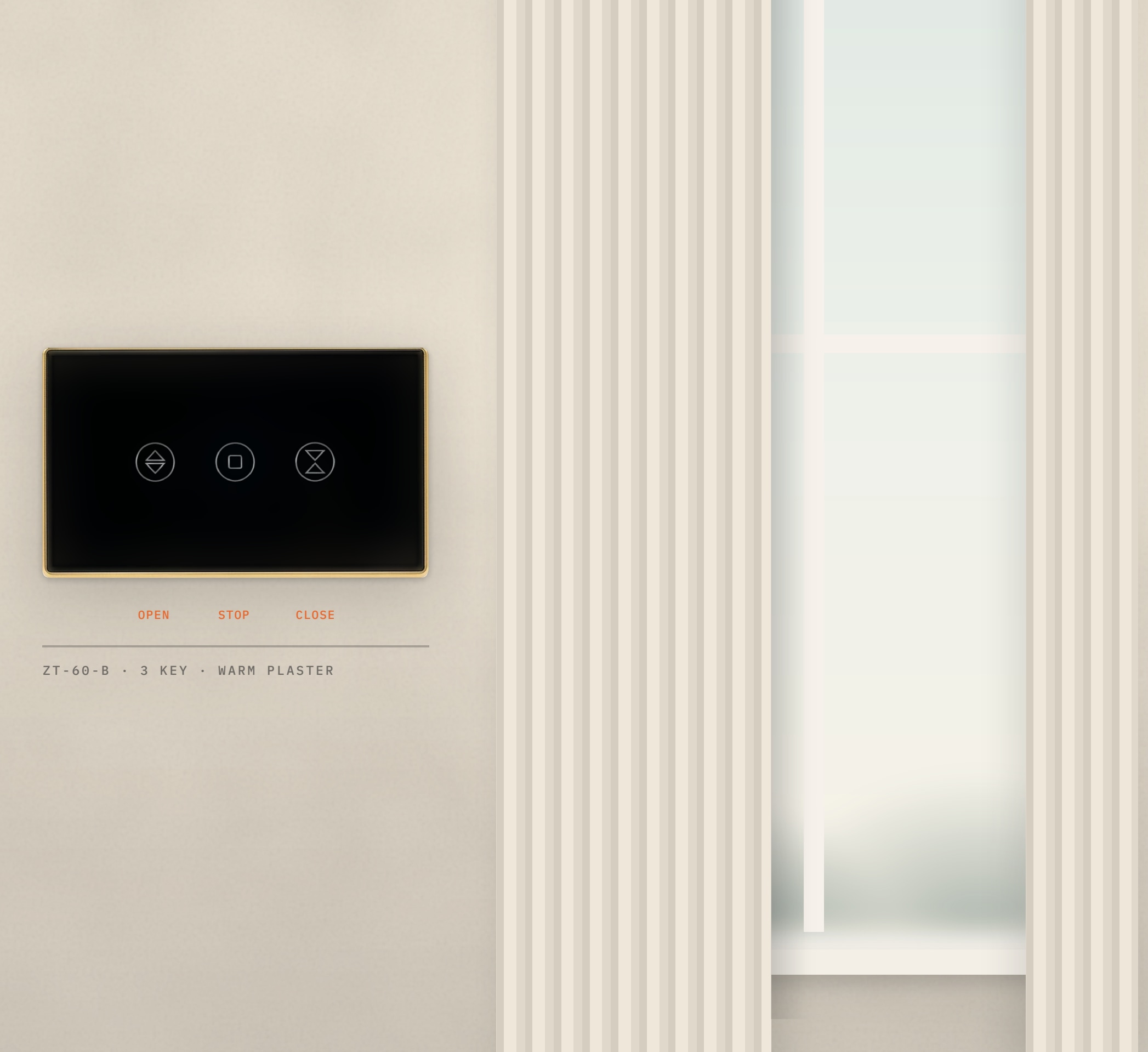 ZT-60-B shown on a living-room wall in the brochure